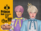 Sims 4 — Prince Hair (Tea Time Atelier) by GoAmazons — Cute unisex hairstyle with bangs in maxis style.