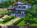 Sims 4 — Claudia . (No CC) by evi — A two floor , two bedroom urban house