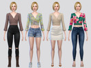 Sims 4 — Sylvia Blouse by McLayneSims — TSR EXCLUSIVE