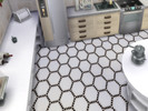 Sims 4 — Crystal Floor Tiles by lavilikesims — Hexagon floor tile in 6 colours