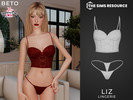 Sims 4 — Liz (Lingerie) by Beto_ae0 — Romantic lingerie for women, enjoy it
