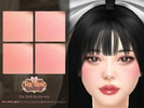 Sims 4 — Tea Time Blush HQ by Caroll912 — A 4-swatch soft matte cheek blush in the shades of pink and orange. Blush is