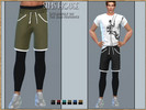 Sims 4 — MEN'S SHORTS WITH LEGGINGS by Sims_House — MEN'S SHORTS WITH LEGGINGS