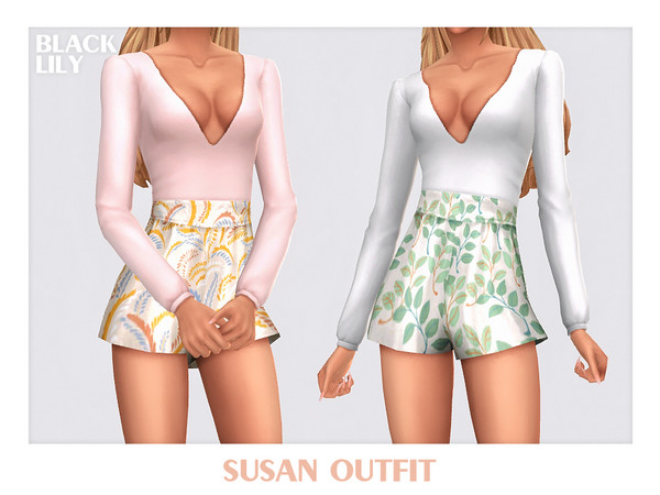 Sims 4 — Susan Outfit by Black_Lily — YA, A, Teen