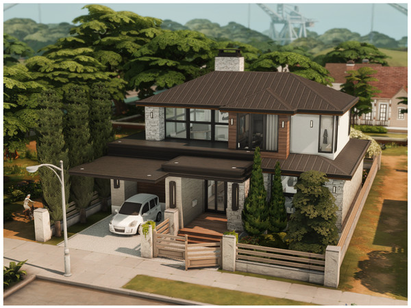Sims 4 — MM. Modern House 148 by Merin_Martini — My Sims 4 lots some are inspired from random pictures that I found on