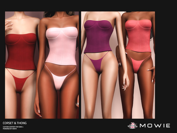 Sims 4 — MOWIE - LOVE Corset by VentaStudio — LOVE Corset