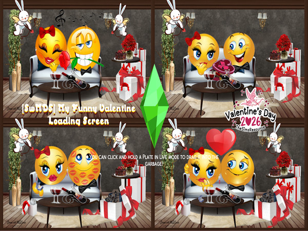 Sims 4 — [SwMDS] My Funny Valentine Loading Screen by MsDSweets — Love can be sooooo funny sometimes. Especially on