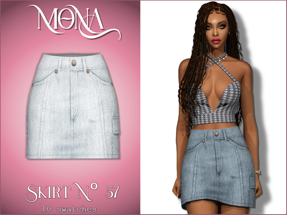 The Sims Resource | Denim skirt
