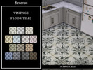 Sims 4 — Vintage Floor Tiles by Venerian by Venerian — 14 swatches Found in the floor > tiles category Price: 2