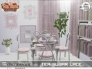 Sims 4 — Tea Sugar Lace by Simenapule — Tea Sugar Lace is an elegant Sims 4 set inspired by the charm of a cozy atelier,