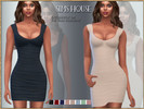 Sims 4 — SHORT SLEEVELESS DRESS by Sims_House — SHORT SLEEVELESS DRESS