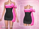 Sims 4 — STEFANI BOW DRESS by Joan_Campbell_Beauty_ — 7 swatches Custom thumbnail Original mesh