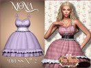 Sims 4 — TeaTime_dress with corset by Mona — -New mesh-