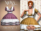 Sims 4 — TeaTime_Dress with bow by Mona — -New mesh-