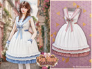 Sims 4 — Tea Time - Sweet sailor tea dress by MysteriousOo — This sweet dress features a classic sailor neckline with