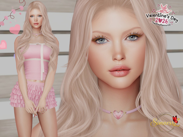 Sims 4 — Valentines Day - Candy Bloom by SimnessZ1 — Candy Bloom - Female Sim for Valentines Day collection If you want