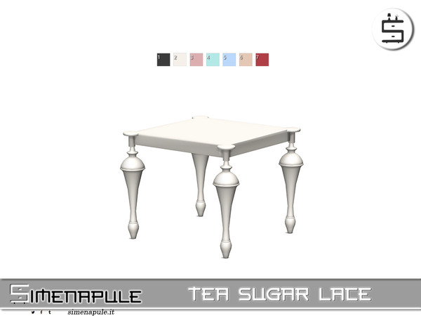 Sims 4 — [SeN4] Tea Sugar Lace - Table by Simenapule — Tea Sugar LaceTea Sugar LaceTea Sugar Lace
