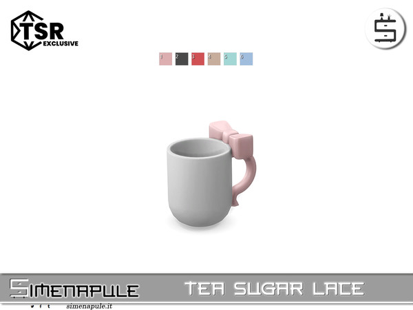 Sims 4 — [SeN4] Tea Sugar Lace - Mug by Simenapule — Tea Sugar LaceTea Sugar LaceTea Sugar Lace