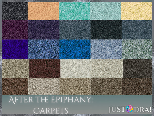 Sims 4 — After the Epiphany: Carpets by Draven298 — After the Epiphany: Carpets includes 25 solid, textured carpet