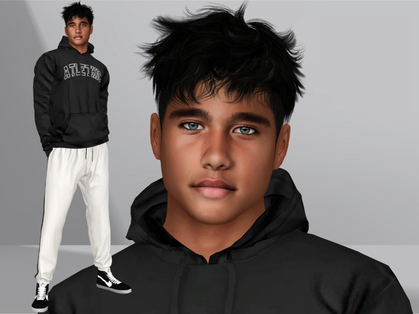 Sims 4 — Jayceon Malone by grinchk7 — (Teen Sim) If you want the Sim to look the same as in the pictures you need to