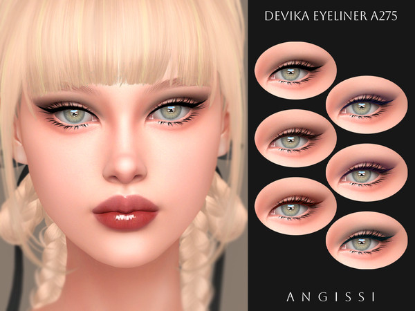 Sims 4 — Devika Eyeliner A275 by ANGISSI — PREVIEWS MADE USING HQ MODE Makeup category