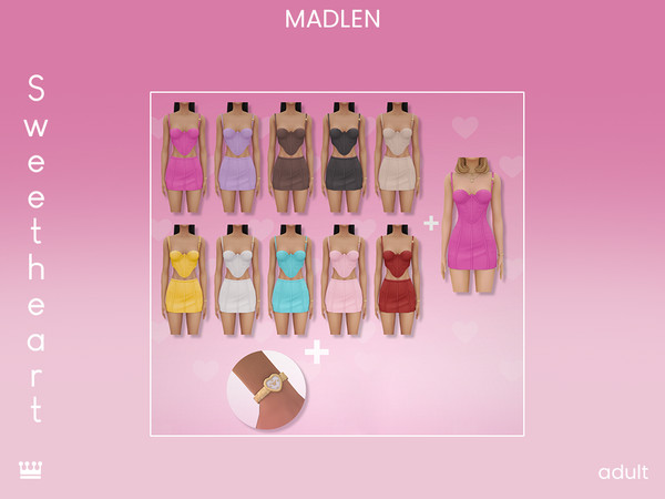 Sims 4 — [Madlen] Sweetheart Skirt by Madlen — For a date night that's unforgettable!!
