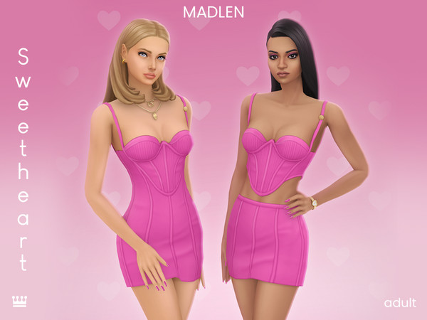 Sims 4 — [Madlen] Sweetheart Top by Madlen — For a date night that's unforgettable!!