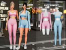 Sims 4 — Lucy Gym Clothing Set by WisteriaSims — for woman