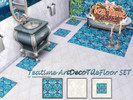 Sims 4 — Teatime ArtDecoTileFloor SET by matomibotaki — Elegant Art Nouveau floor tiles for the bathroom or wherever