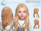 Sims 4 — Lysiane Hairstyle Set - Toddler Conversion by simstrouble — A long, wavy, layered hairstyle for babes Base Game