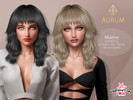 Sims 4 — Maeve - Wolf Cut Hairstyle by Aurum — Trendy wolf cut hair with bangs. This realistic alpha-style hair is
