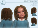 Sims 4 — Ayanda Hairstyle - Toddler Conversion by simstrouble — Wavy locs for you tods! Base Game Compatible