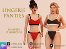Sims 4 — KYLA - LINGERIE LACE PANTIES by linavees — New Mesh