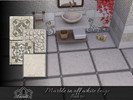 Sims 4 — Marble in Off White Beige floor set by Emerald — Marble in off white beige is a natural stone with a unique,