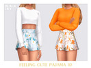 Sims 4 — Feeling Cute Pajama 09 by Black_Lily — YA, A, Teen