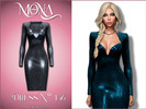 Sims 4 — Glittered formal dress by Mona — -New mesh-