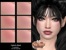 Sims 4 — Tea Time - Ophelia Blush by Layla — Female Blush Previews were made using HQ Mod