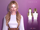 Sims 4 — LEXEL - Kamila long pigtails with curly bangs (adult hairstyle) by LEXEL_s — 35 swatches