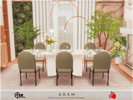 Sims 4 — Adam - dining by melapples — a modern and cozy dining. enjoy! 6x6