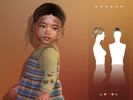 Sims 4 — LEXEL - Sandra bun with baby hair and curls (toddler hairstyle) by LEXEL_s — 35 swatches