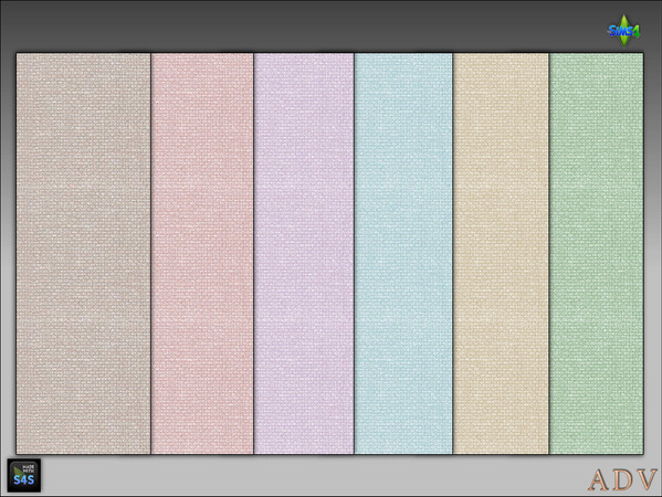 Sims 4 — ADV_Mabra_s4WallSet17 by MABRA2 — Simple textured wallpaper