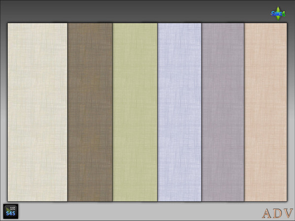 Sims 4 — ADV_Mabra_s4WallSet20 by MABRA2 — Simple textured wallpaper