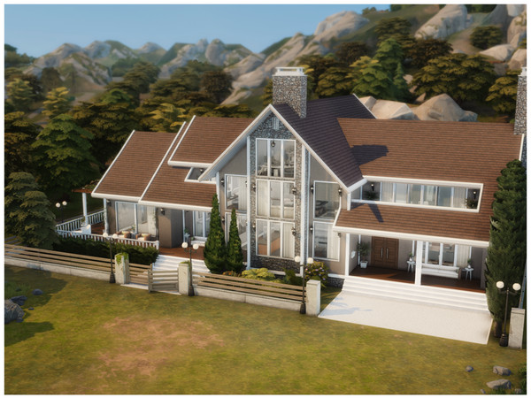 Sims 4 — MM. Modern Villa 17 by Merin_Martini — My Sims 4 lots some are inspired from random pictures that I found on the