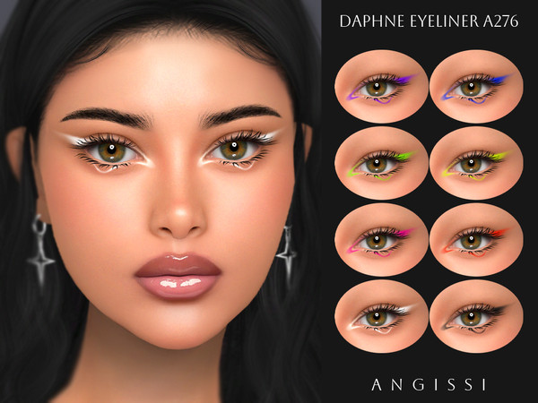 Sims 4 — Daphne Eyeliner A276 by ANGISSI — PREVIEWS MADE USING HQ MODE Makeup category