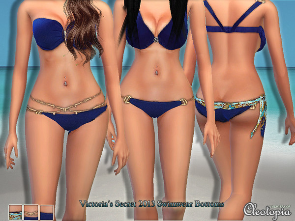 Sims 4 — Set17- VS Bikini Bottoms by Cleotopia — A fresh new set of sexy, amazing and glamorous swimsuits, inspired by