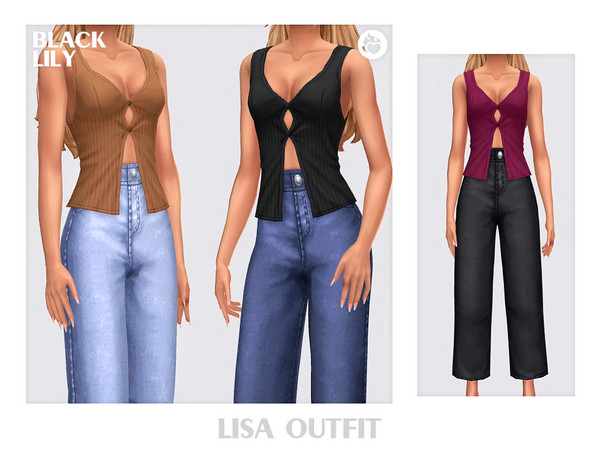 Sims 4 — Lisa Outfit by Black_Lily — YA, A, Teen