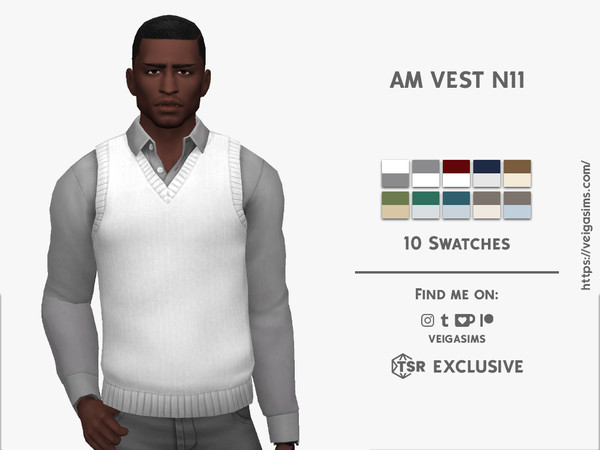 Sims 4 — AM VEST N11 by David_Mtv2 — For teen to elder only;