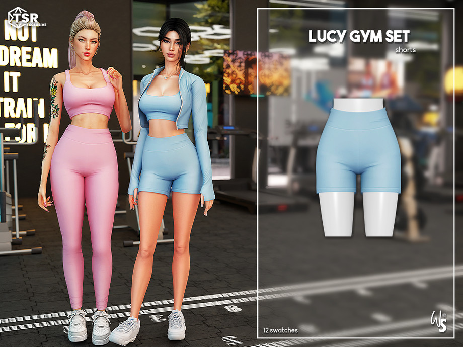 ★sims★ The Sims Resource | (Wisteria) Lucy Gym Set_ shorts