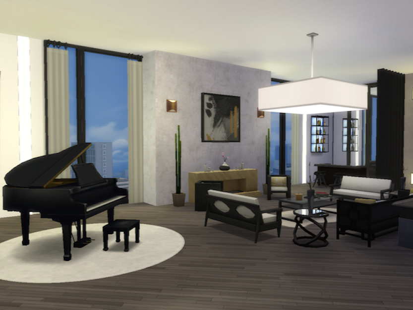 The Sims Resource | Family Sky-High Penthouse_ABDesignStudios (No CC)