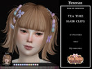 Sims 4 — Tea Time Hair Clips by Venerian CHILD VERSION (For Shimydim Tisane Hairstyle) by Venerian — 12 swatches Found in